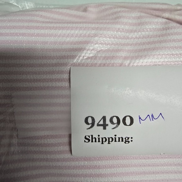 Mizzen Main‎ Shirt Men XL Pink White Button Trim Fit Performance Office READ - Picture 12 of 12